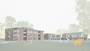 Entwurf vom Schulneubau Schule Fährer Flur